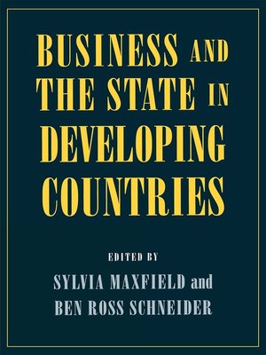 cover image of Business and the State in Developing Countries